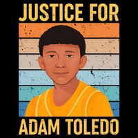 Justice For Adam Toledo Vintage Poster Baby Bodysuit