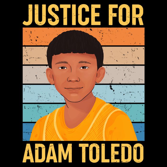 Justice For Adam Toledo Vintage Poster Baby Bodysuit