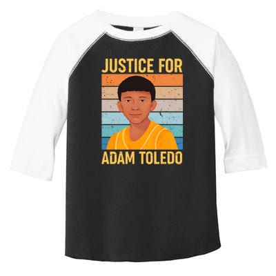 Justice For Adam Toledo Vintage Poster Toddler Fine Jersey T-Shirt