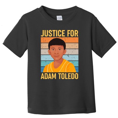 Justice For Adam Toledo Vintage Poster Toddler T-Shirt