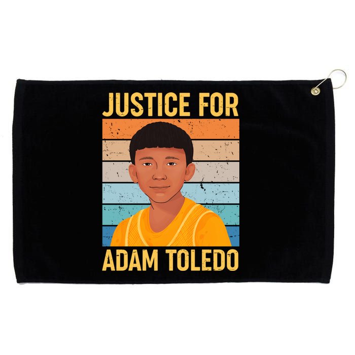 Justice For Adam Toledo Vintage Poster Grommeted Golf Towel