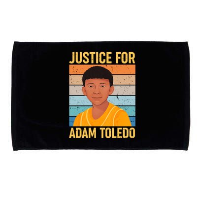 Justice For Adam Toledo Vintage Poster Microfiber Hand Towel