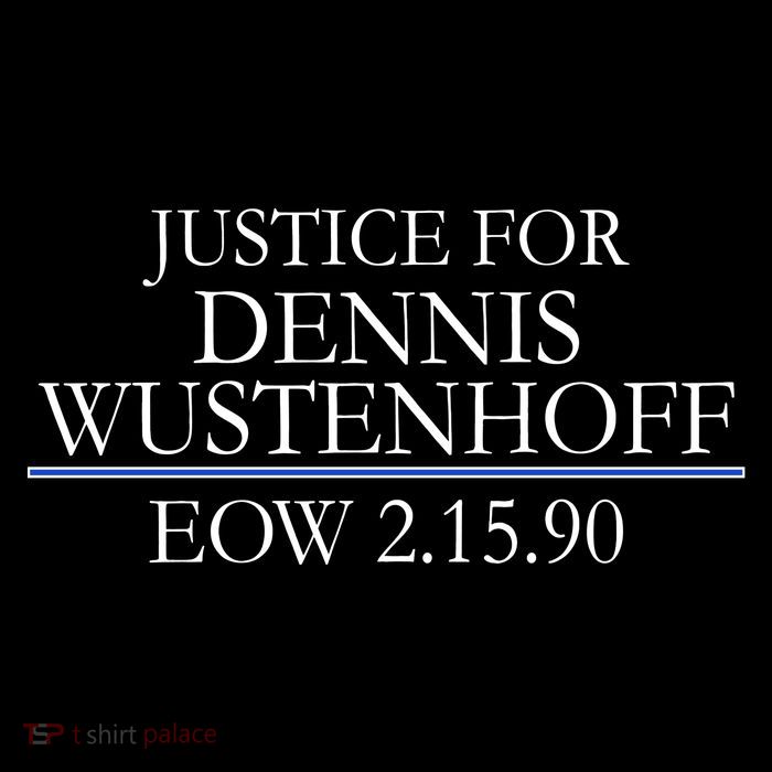 Justice For Dennis Wustenhoff EOW 2-15-90 Flexfit Unipanel Trucker Cap