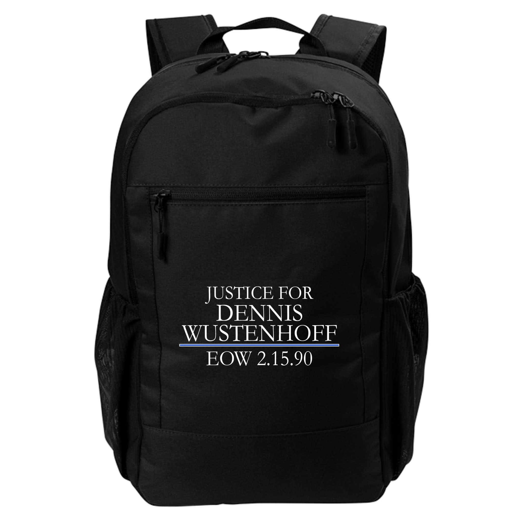 Justice For Dennis Wustenhoff EOW 2-15-90 Backpack