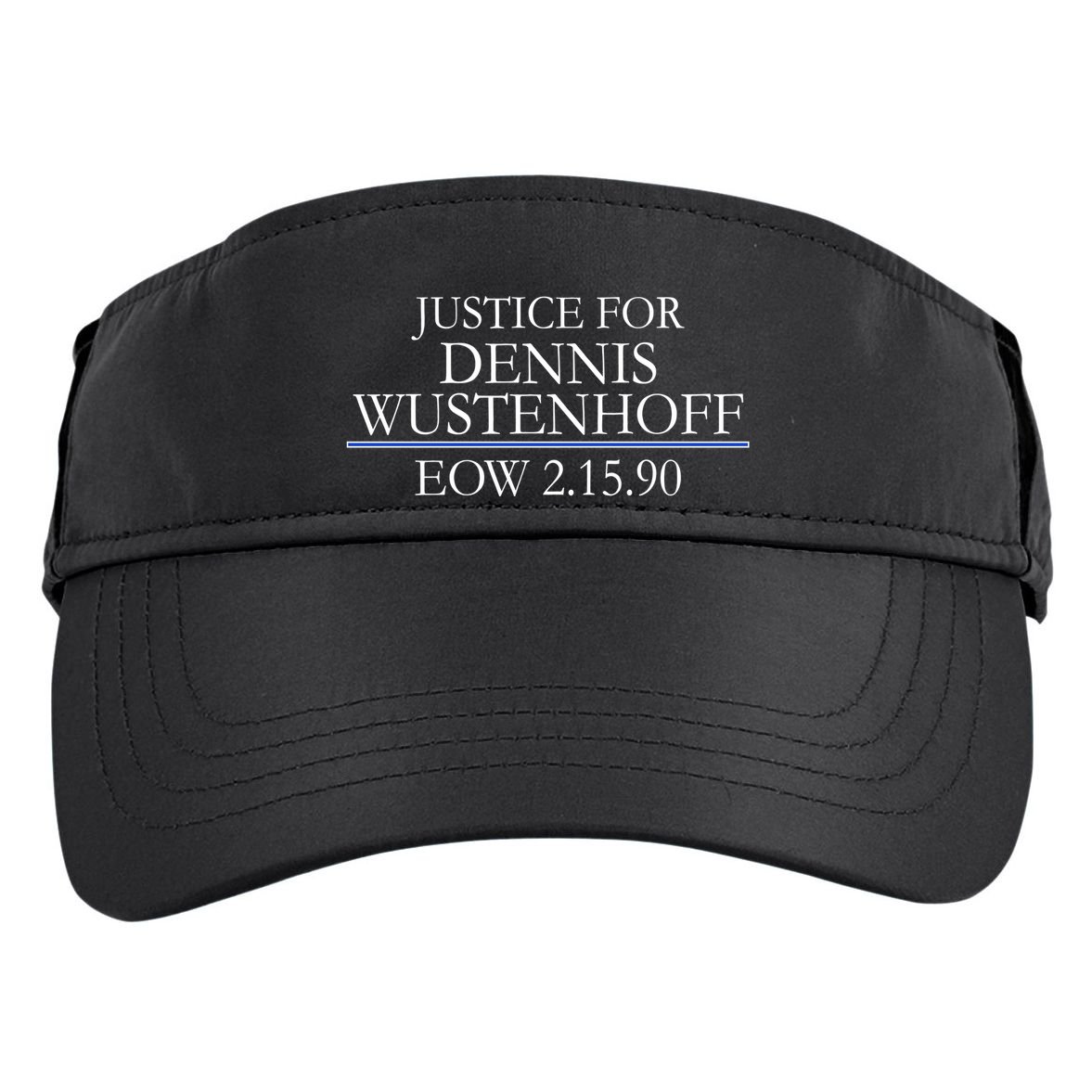 Justice For Dennis Wustenhoff EOW 2-15-90 Adult Drive Performance Visor