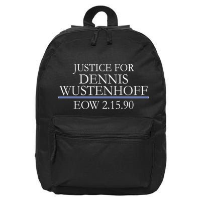 Justice For Dennis Wustenhoff EOW 2-15-90 16 in Basic Backpack