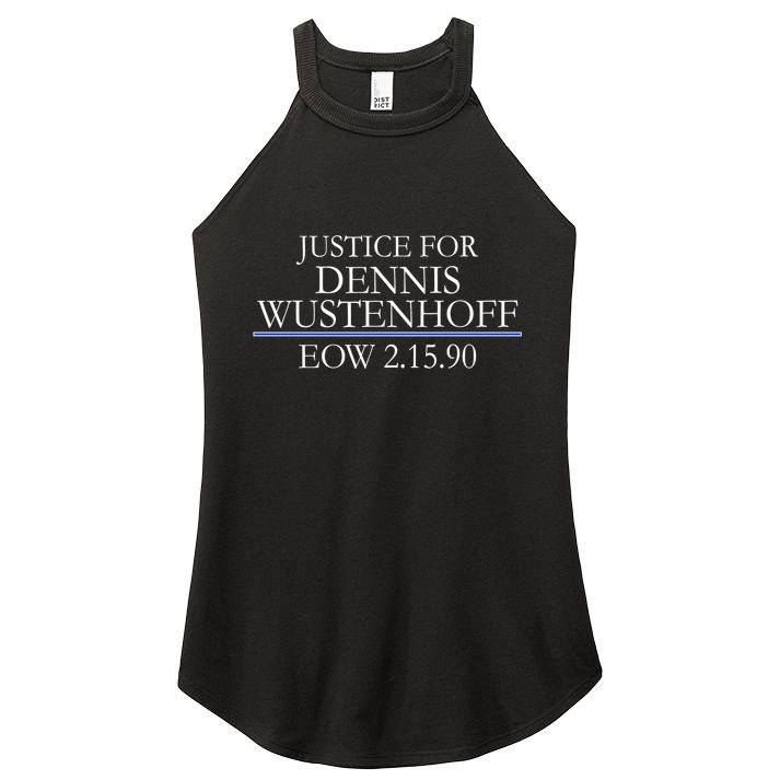 Justice For Dennis Wustenhoff EOW 2-15-90 Women's Perfect Tri Rocker Tank