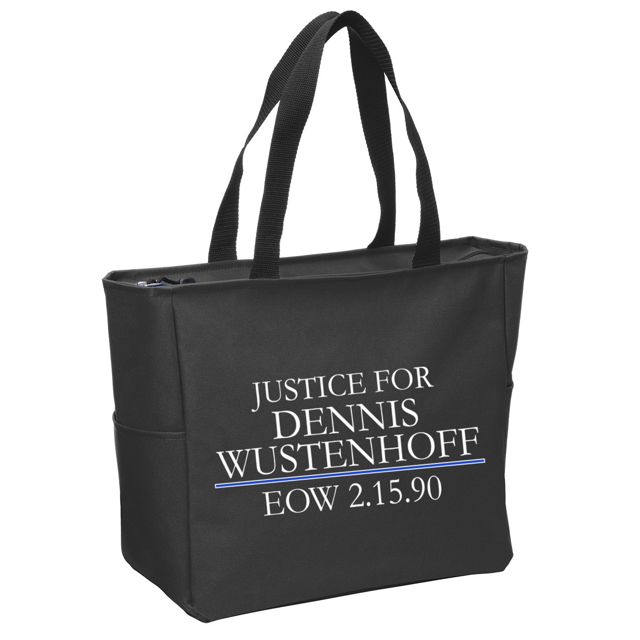 Justice For Dennis Wustenhoff EOW 2-15-90 Zip Tote Bag