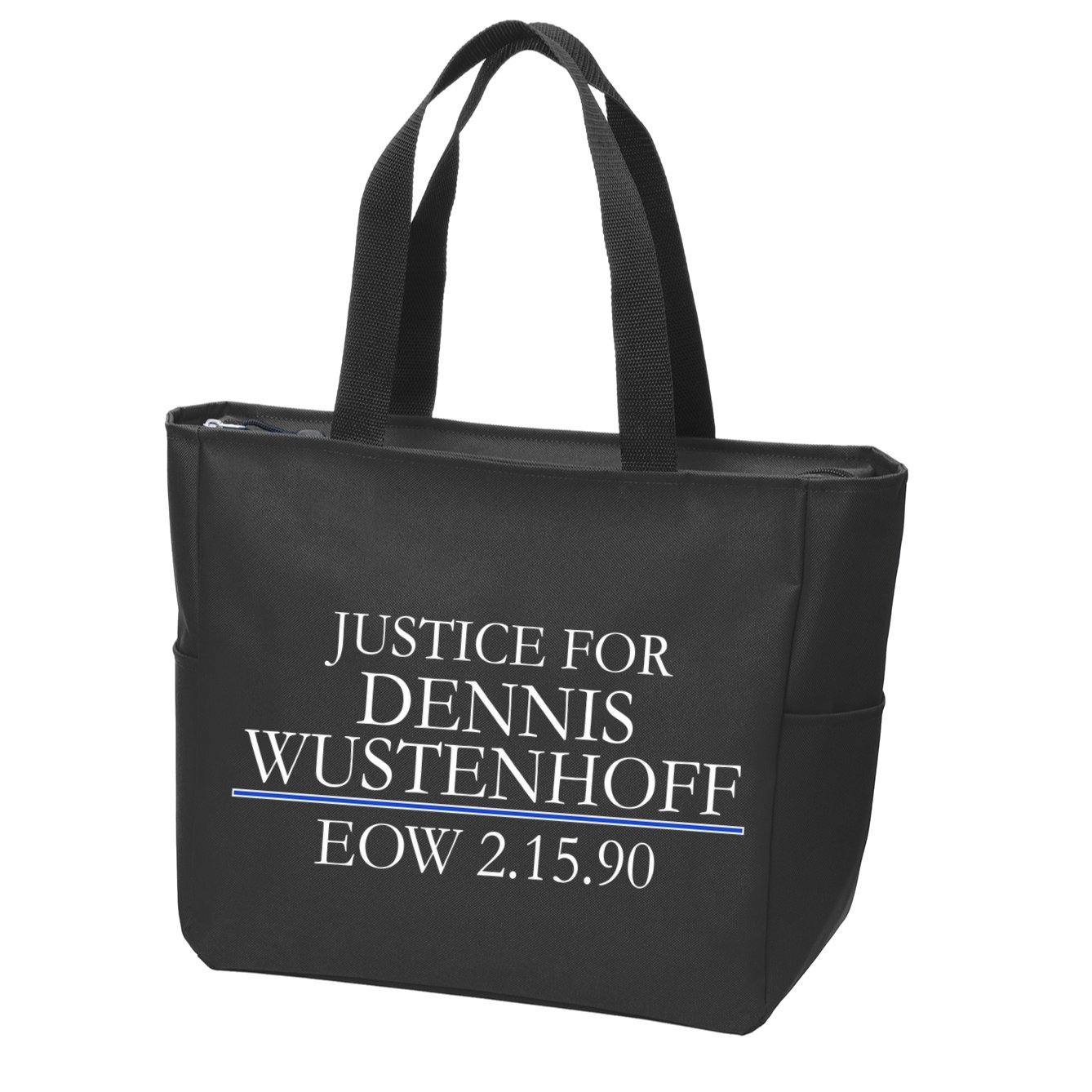Justice For Dennis Wustenhoff EOW 2-15-90 Zip Tote Bag