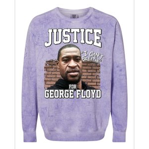 Justice For George Floyd BLM Colorblast Crewneck Sweatshirt