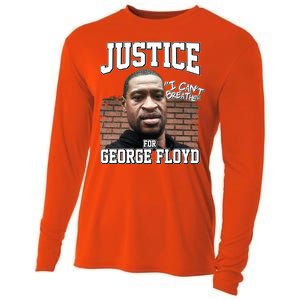 Justice For George Floyd BLM Cooling Performance Long Sleeve Crew