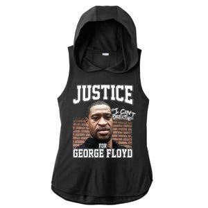 Justice For George Floyd BLM Ladies PosiCharge Tri-Blend Wicking Draft Hoodie Tank