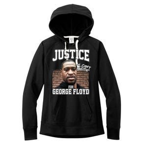 Justice For George Floyd BLM Women's Fleece Hoodie