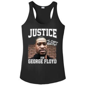 Justice For George Floyd BLM Ladies PosiCharge Competitor Racerback Tank