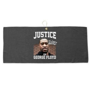 Justice For George Floyd BLM Large Microfiber Waffle Golf Towel