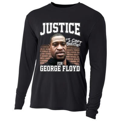 Justice For George Floyd BLM Cooling Performance Long Sleeve Crew