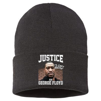 Justice For George Floyd BLM Sustainable Knit Beanie
