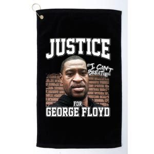 Justice For George Floyd BLM Platinum Collection Golf Towel