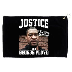 Justice For George Floyd BLM Grommeted Golf Towel