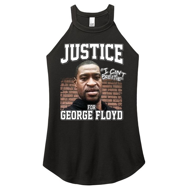 Justice For George Floyd BLM Women's Perfect Tri Rocker Tank