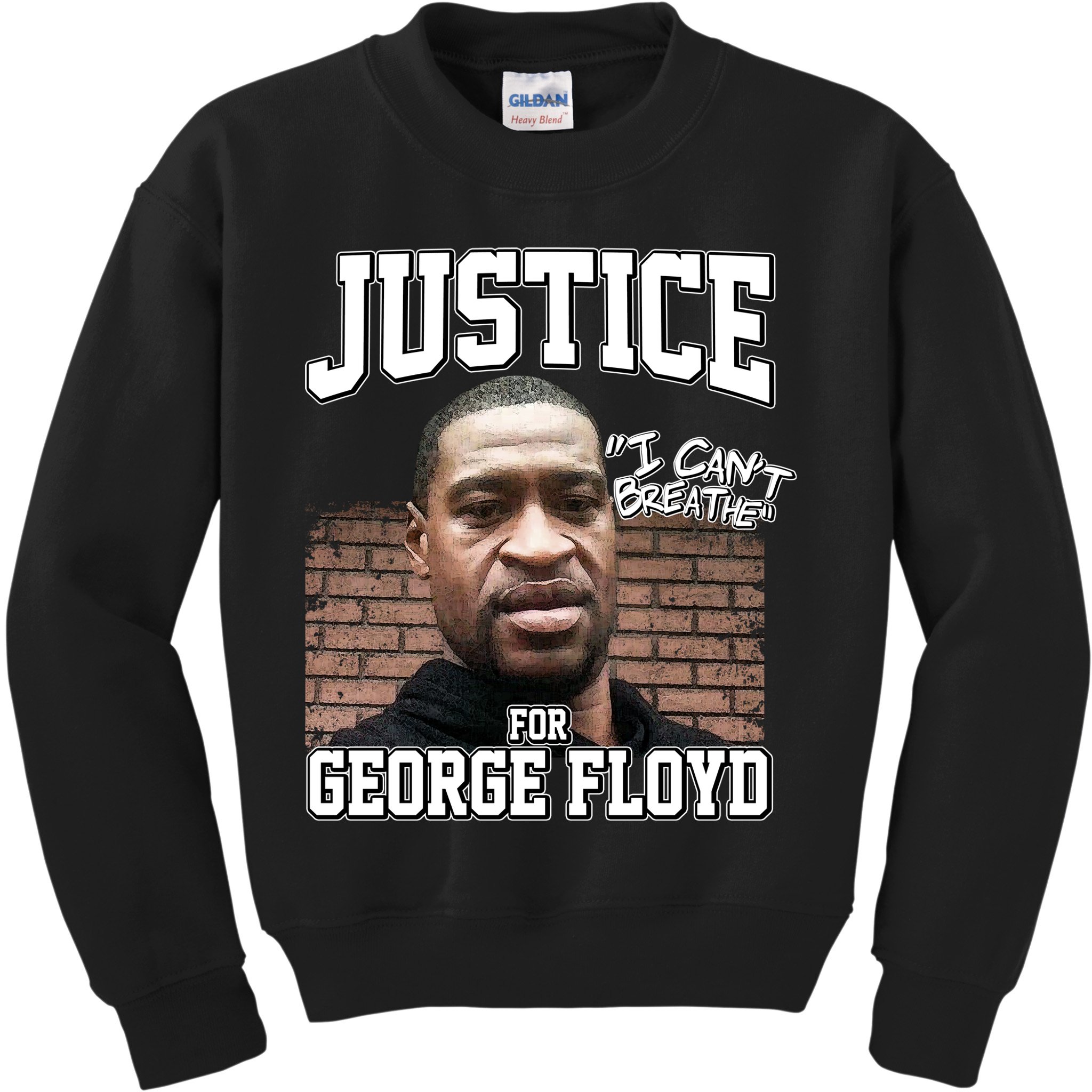 Justice For George Floyd BLM Kids Sweatshirt