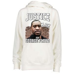 Justice For George Floyd BLM Womens Funnel Neck Pullover Hood