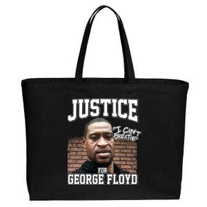 Justice For George Floyd BLM Cotton Canvas Jumbo Tote