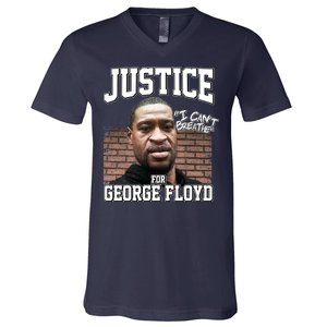 Justice For George Floyd BLM V-Neck T-Shirt