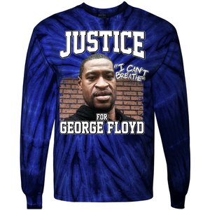 Justice For George Floyd BLM Tie-Dye Long Sleeve Shirt