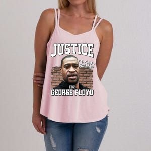 Justice For George Floyd BLM Women's Strappy Tank