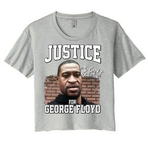 Justice For George Floyd BLM Women's Crop Top Tee