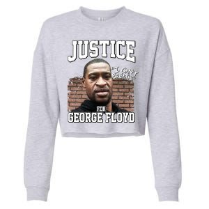 Justice For George Floyd BLM Cropped Pullover Crew