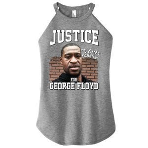 Justice For George Floyd BLM Women's Perfect Tri Rocker Tank