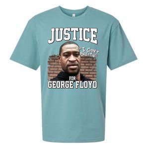 Justice For George Floyd BLM Sueded Cloud Jersey T-Shirt