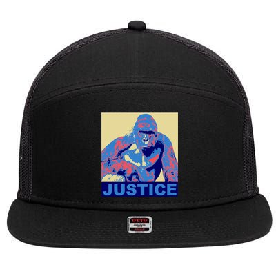 Justice For Harambe RIP Poster 7 Panel Mesh Trucker Snapback Hat