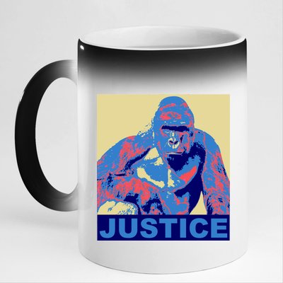 Justice For Harambe RIP Poster 11oz Black Color Changing Mug