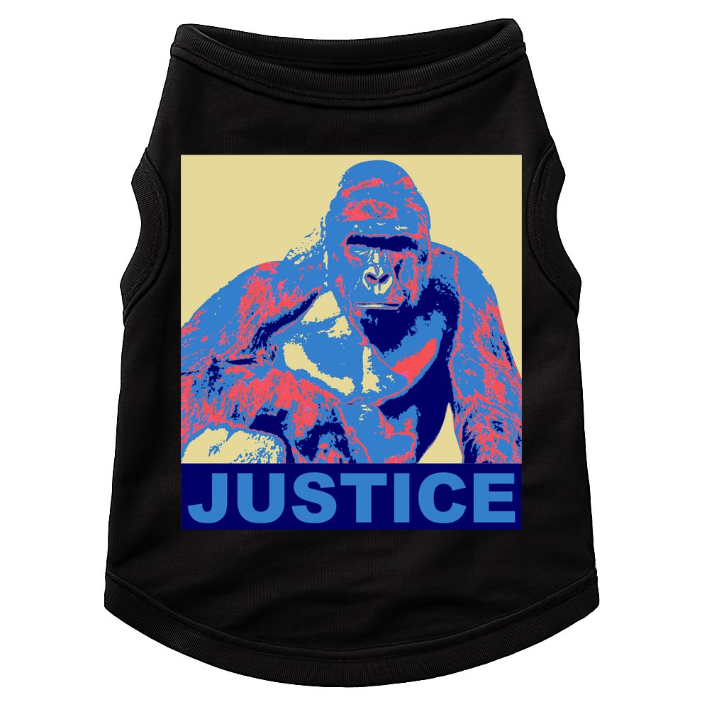 Justice For Harambe RIP Poster Doggie Tank