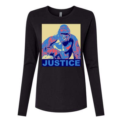 Justice For Harambe RIP Poster Womens Cotton Relaxed Long Sleeve T-Shirt