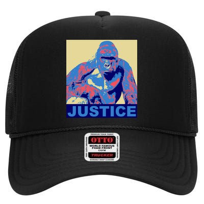 Justice For Harambe RIP Poster High Crown Mesh Back Trucker Hat