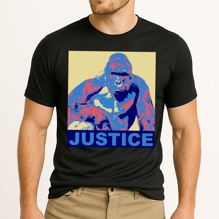 Justice For Harambe RIP Poster Cooling Performance Crew T-Shirt