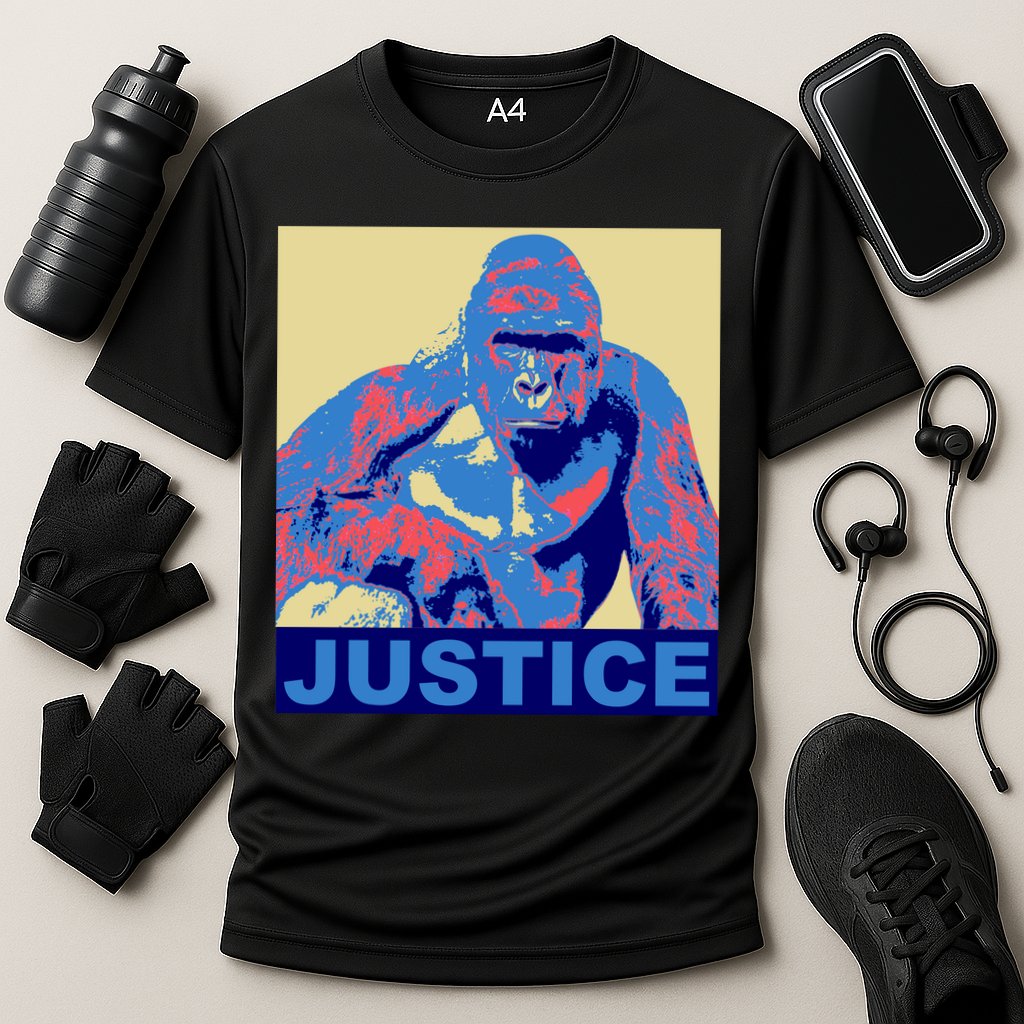 Justice For Harambe RIP Poster Cooling Performance Crew T-Shirt