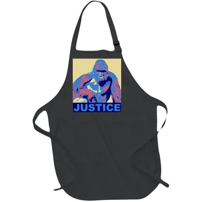 Justice For Harambe RIP Poster Full-Length Apron With Pockets