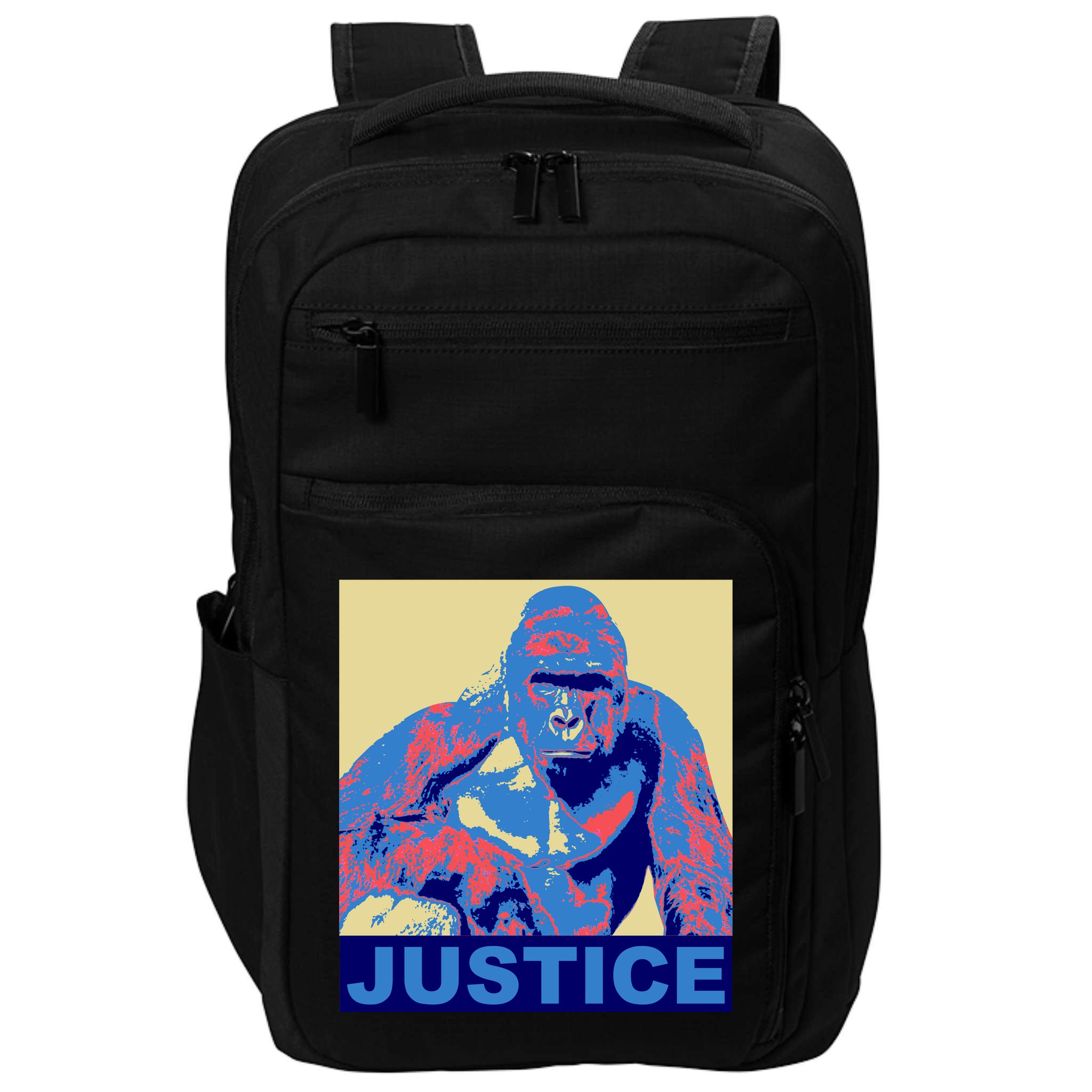 Justice For Harambe RIP Poster Impact Tech Backpack