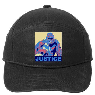 Justice For Harambe RIP Poster 7-Panel Snapback Hat