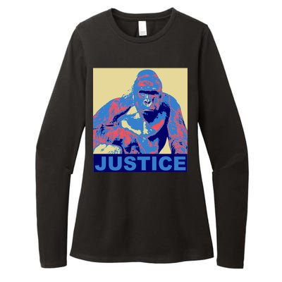 Justice For Harambe RIP Poster Womens CVC Long Sleeve Shirt