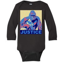 Justice For Harambe RIP Poster Baby Long Sleeve Bodysuit