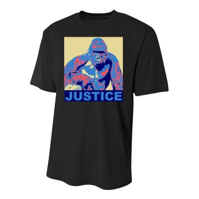 Justice For Harambe RIP Poster Youth Performance Sprint T-Shirt