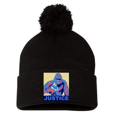 Justice For Harambe RIP Poster Pom Pom 12in Knit Beanie