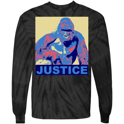 Justice For Harambe RIP Poster Tie-Dye Long Sleeve Shirt