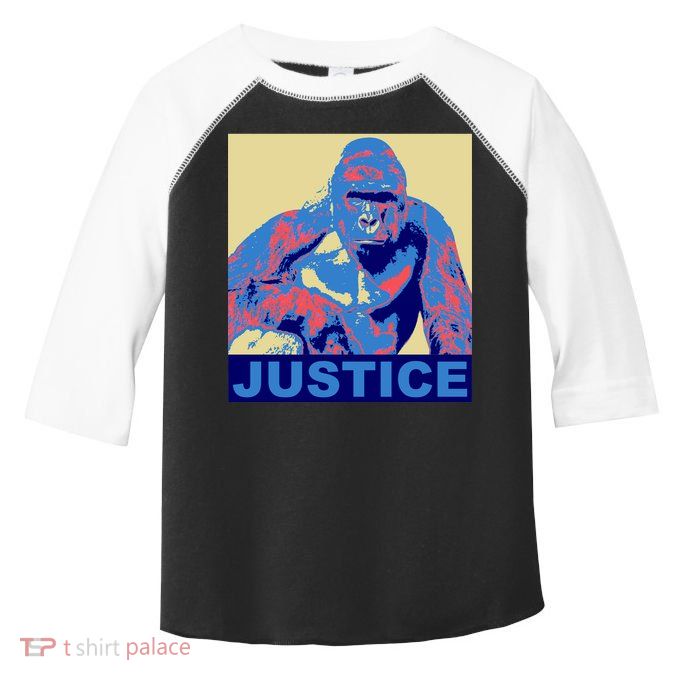 Justice For Harambe RIP Poster Toddler Fine Jersey T-Shirt